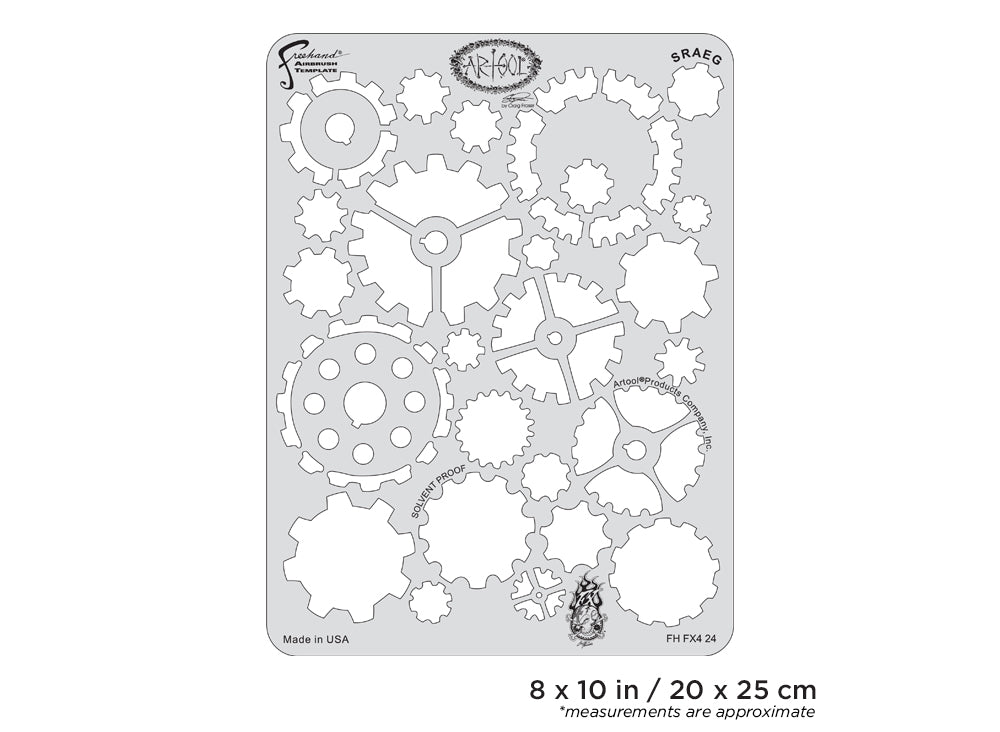 Artool  FX4 Sraeg Freehand Airbrush Template by Craig Fraser