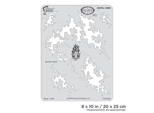 Artool  FX4 Digital Camo Freehand Airbrush Template by Craig Fraser