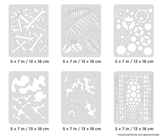 Artool  FX4 Mini Series Set Freehand Airbrush Template by Craig Fraser