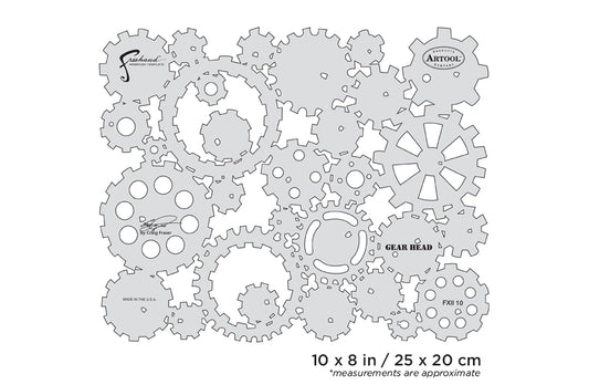 Artool FX II Gear Head Freehand Airbrush Template by Craig Fraser