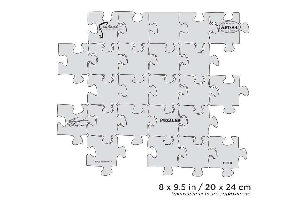 Artool FX II Puzzled Freehand Airbrush Template by Craig Fraser