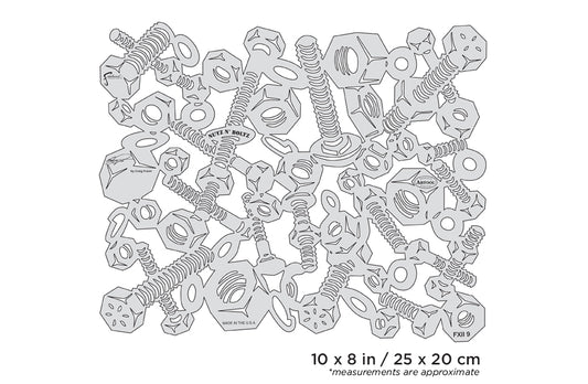 Artool FX II Nutz N' Boltz Freehand Airbrush Template by Craig Fraser