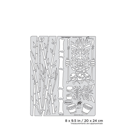 Artool Kustom FX Tiki-Madness Freehand Airbrush Template by Craig Fraser