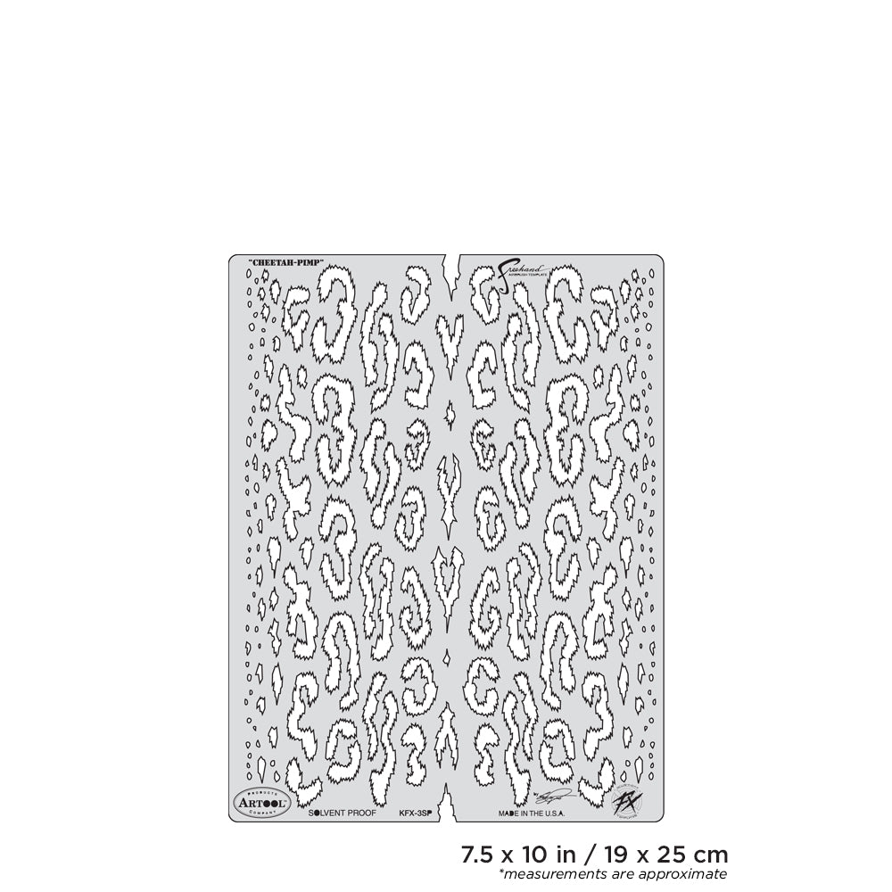 Artool Kustom FX Cheetah-Pimp Freehand Airbrush Template by Craig Fraser
