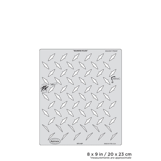 Artool Kustom FX Diamond-Plate Freehand Airbrush Template by Craig Fraser