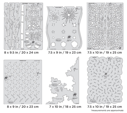 Artool Kustom FX Freehand Airbrush Template Set by Craig Fraser