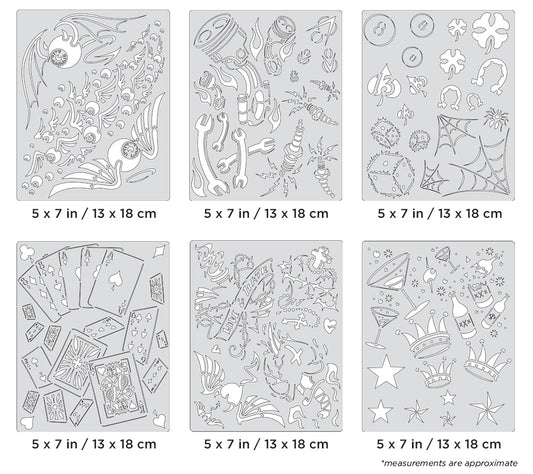 Artool  Kustom FX II Mini Series Freehand Airbrush Template by Craig Fraser
