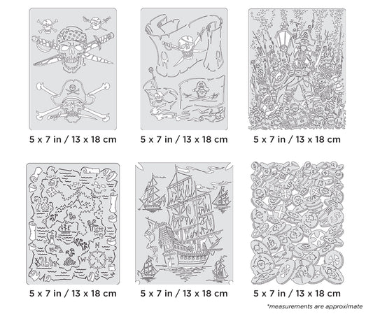 Artool  Piracy Mini Series Set Freehand Airbrush Template by Craig Fraser