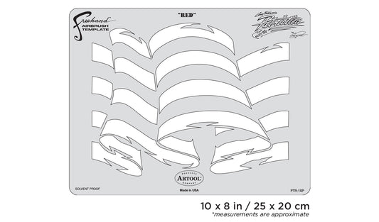 Artool Patriotica Red Freehand Airbrush Template by Craig Fraser