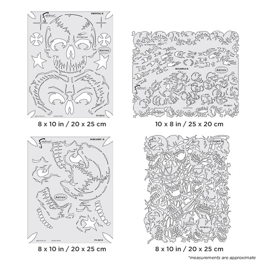 Artool  The Return of Skullmaster  Set Freehand Airbrush Template by Craig Fraser