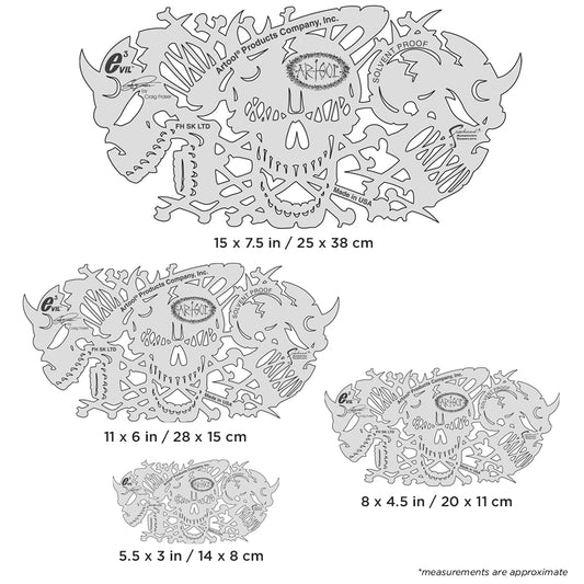 Artool  Evil 3 Freehand Airbrush Template by Craig Fraser