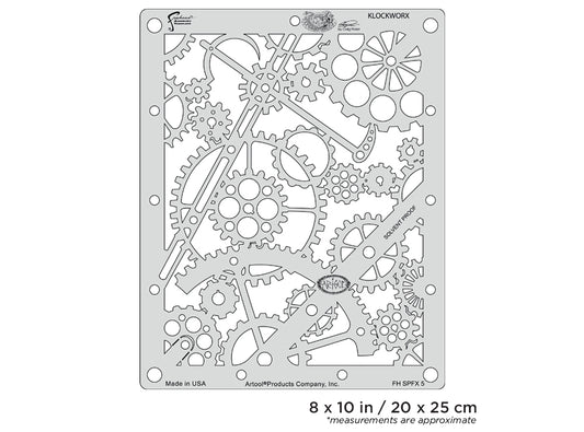 Artool  Steampunk FX Klockworx Freehand Airbrush Template by Craig Fraser