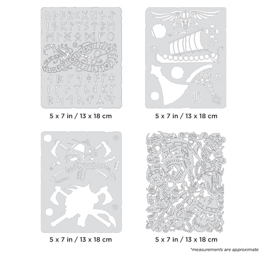 Artool Viking FX Mini Series Freehand Airbrush Template Set by Craig Fraser