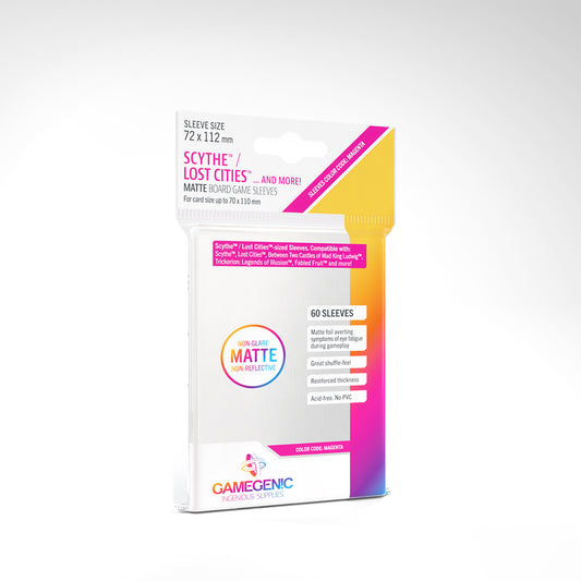 MATTE Sleeves: Scythe/Lost Cities (Magenta)