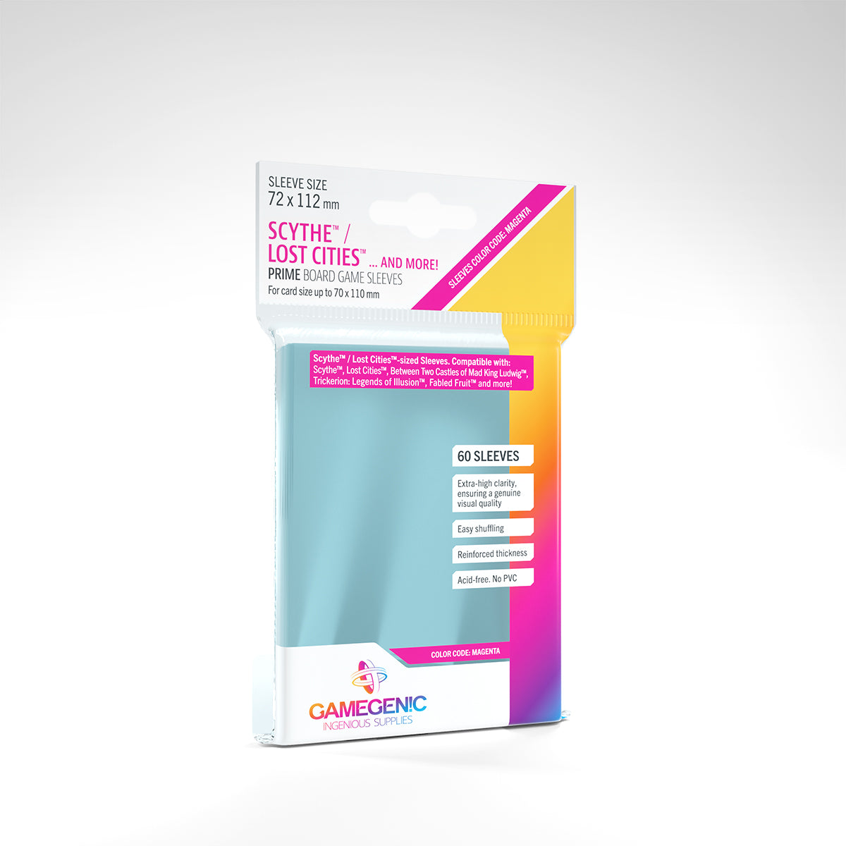 PRIME Sleeves: Scythe/Lost Cities (Magenta)