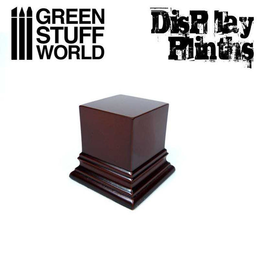 Square Top Display Plinth 4x4 cm - Black