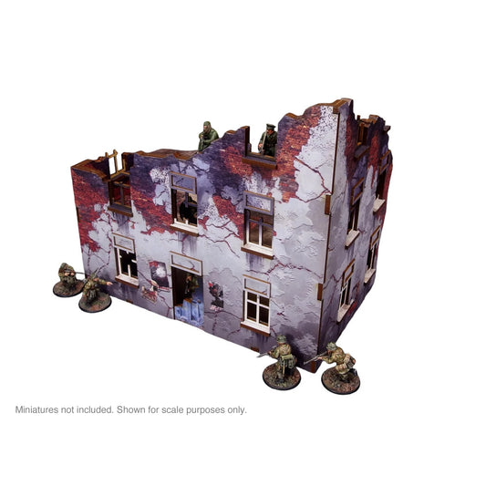 Pre-Painted WW2 Ostfront Stalingrad Apartment Block Front