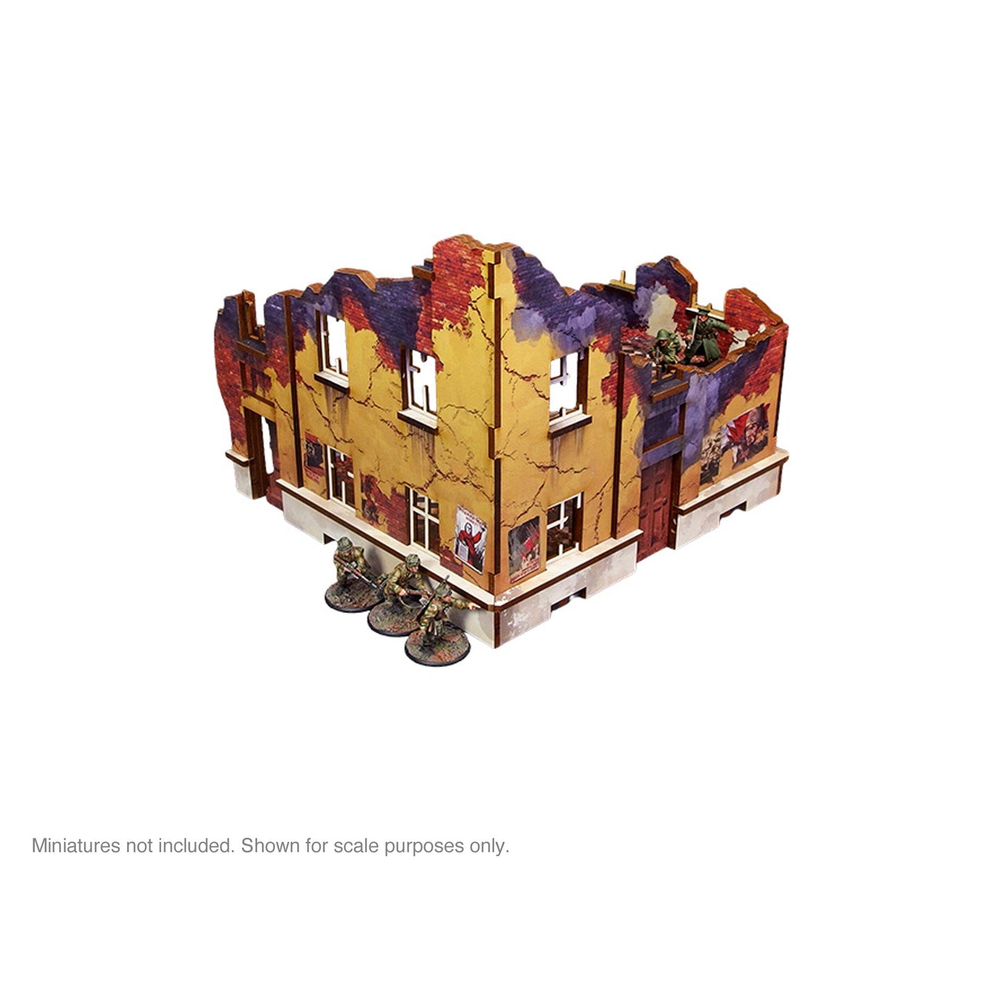 Pre-Painted WW2 Ostfront Stalingrad School Right (with 3rd floor)