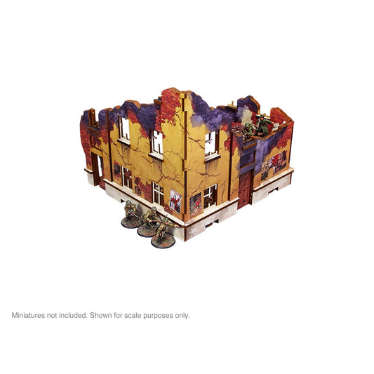 Pre-Painted WW2 Ostfront Stalingrad School Right (with 3rd floor)