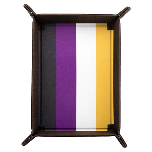 Pride Folding Dice Tray: Nonbinary