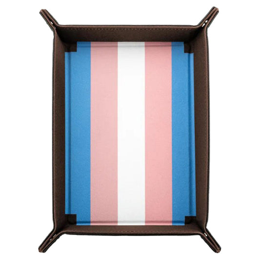 Pride Folding Dice Tray: Transgender