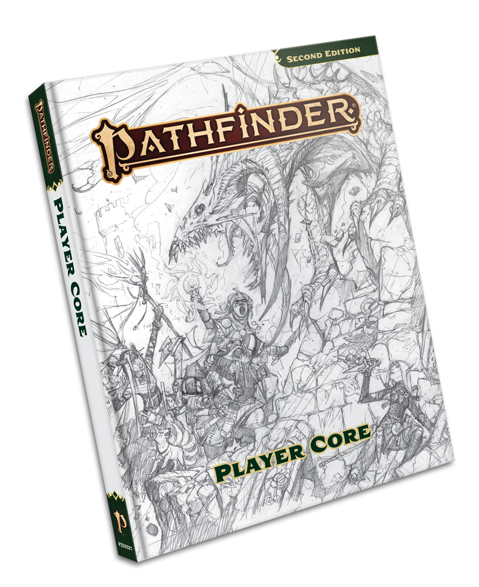 Pathfinder 2e: Player Core Sketch Cover
