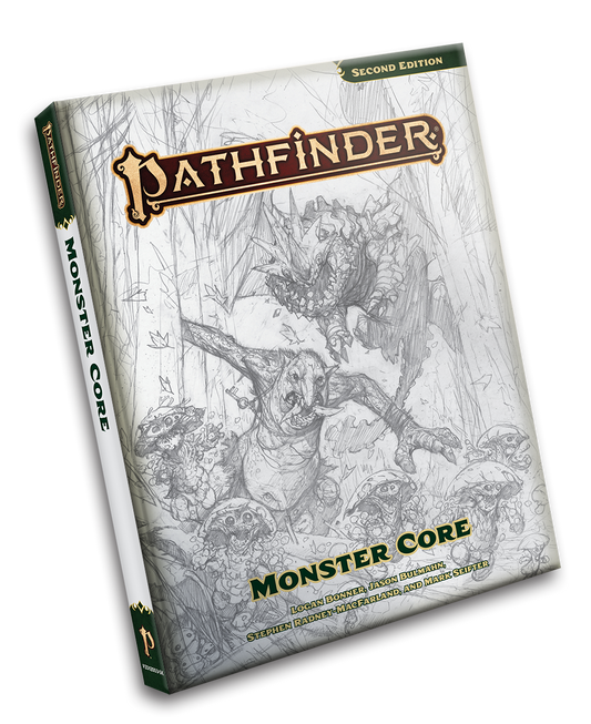 Pathfinder 2e: Monster Core Sketch Cover