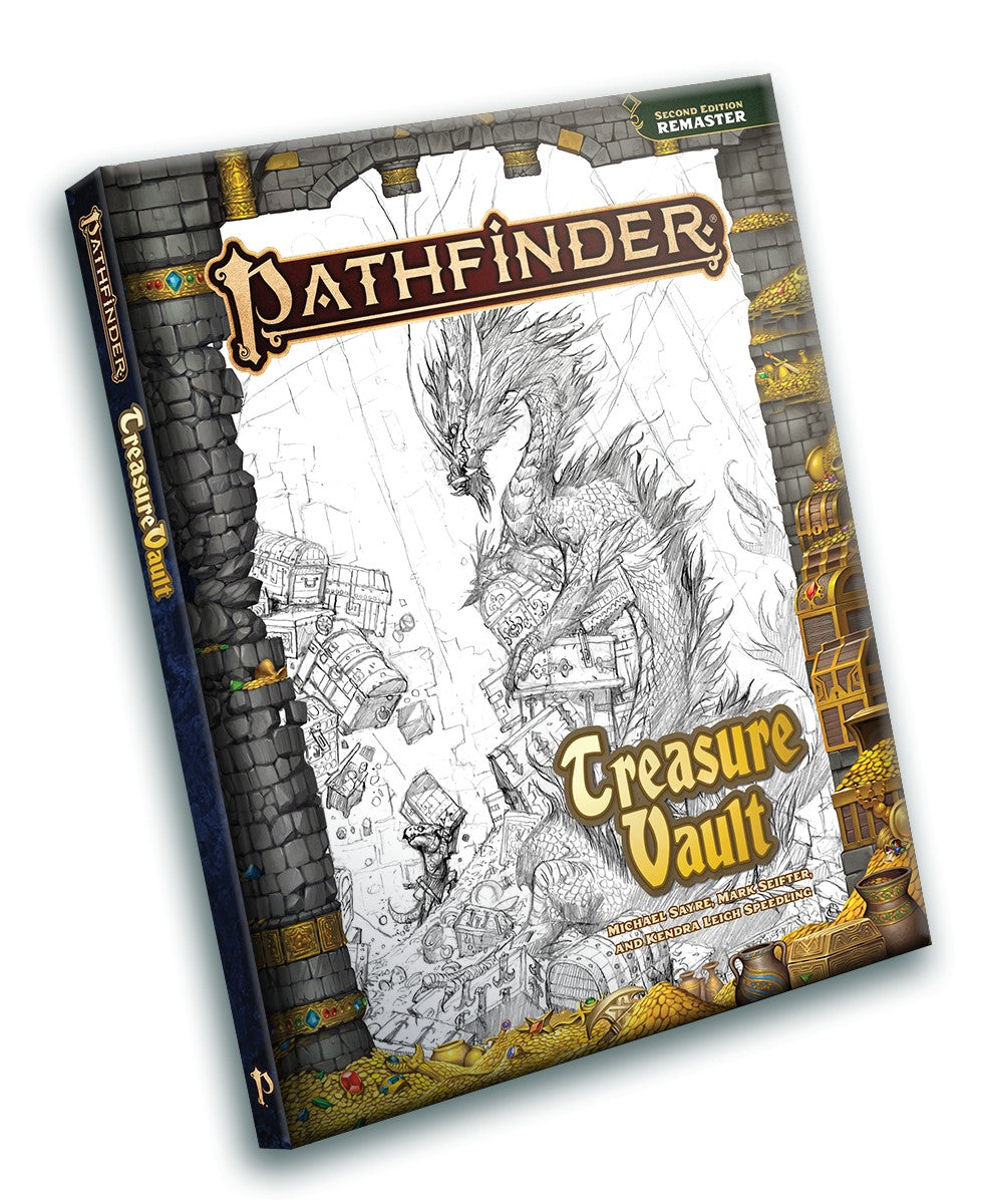 Pathfinder 2e: Treasure Vault Remastered Sketch Cover