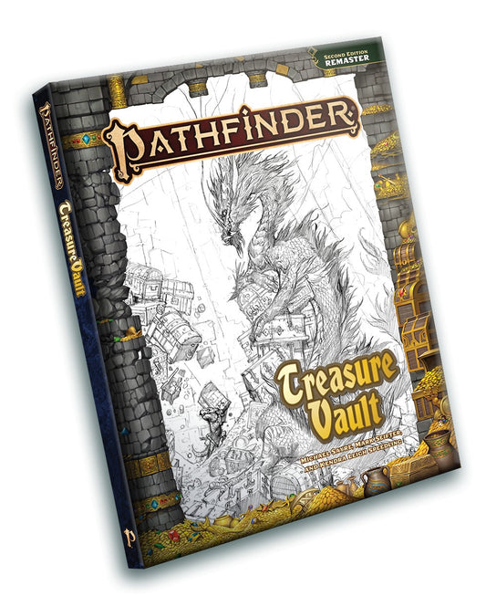 Pathfinder 2e: Treasure Vault Remastered Sketch Cover