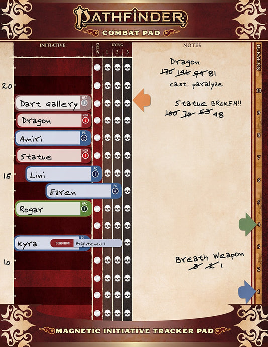 Pathfinder 2e: Combat Pad