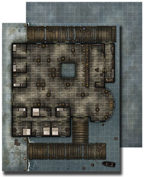 Pathfinder Flip-Mat: Classics: Waterfront Tavern