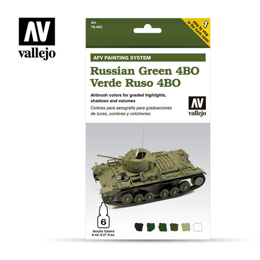 Vallejo: Russian Green 4BO Painting Set