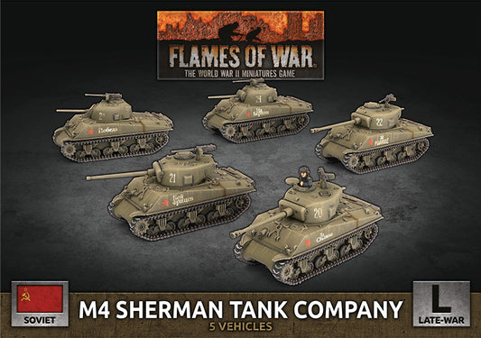 Soviet M4 Sherman Tank Company (x5 Plastic)