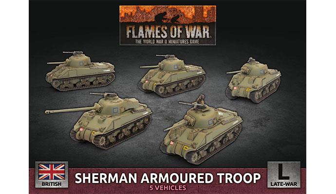 British Sherman Armoured Troop (Plastic)