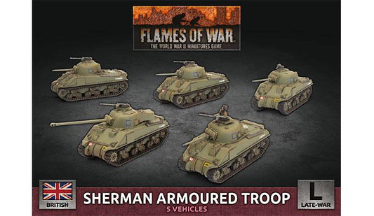 British Sherman Armoured Troop (Plastic)