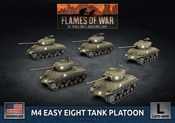 American M4 Easy Eight (76mm) Platoon (x5 Plastic)