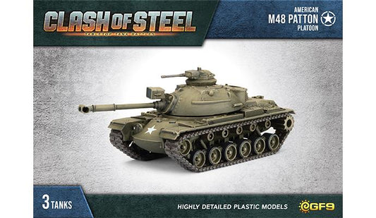 American: M48 Medium Tank Platoon (x3 Plastic)