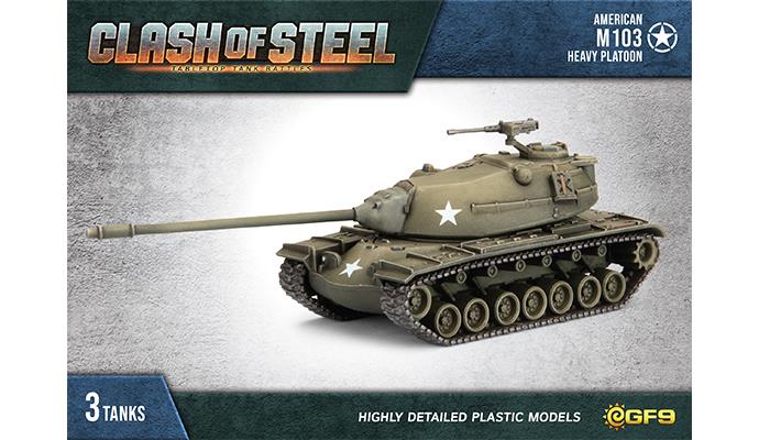 American: M103 Heavy Tank Platoon (x3 Plastic)