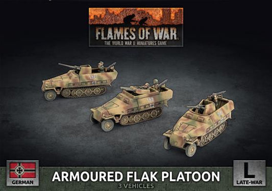 German Sd Kfz 251 2cm / Triple 15mm Armoured Flak  Platoon (3x Plastic)