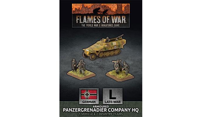 German Armoured Panzergrenadier Company HQ (Late War Plastic)