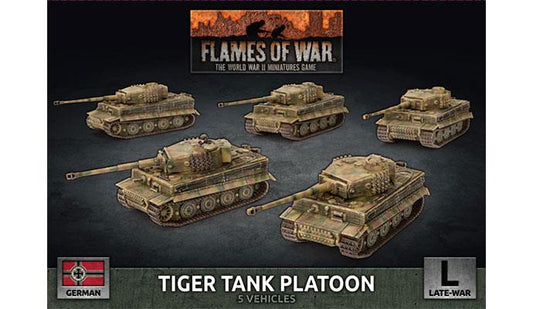 German Tiger Heavy Tank Platoon (Late War x5 Tanks Plastic)