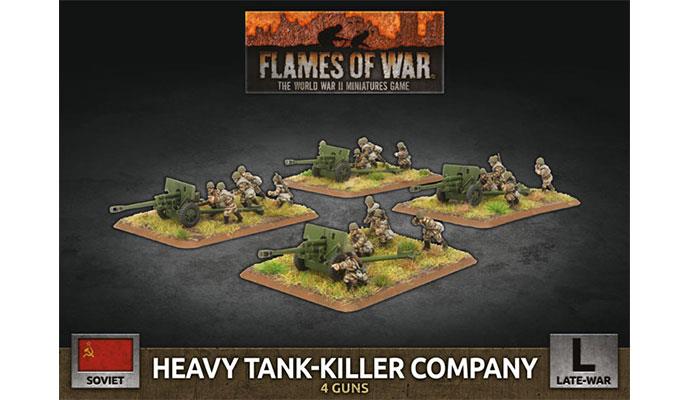 Soviet Heavy Tank-Killer Company (Late War x4 Guns Plastic)