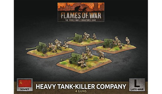 Soviet Heavy Tank-Killer Company (Late War x4 Guns Plastic)
