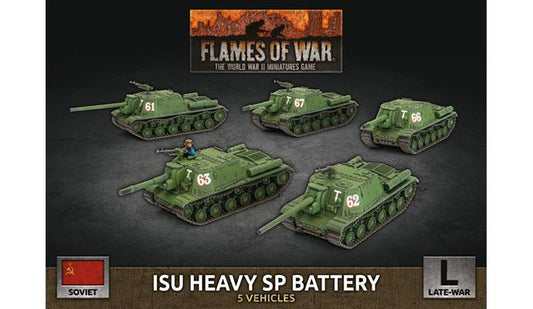 Soviet ISU Heavy SP Battery (Late War x5 Tanks Plastic)