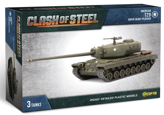 American: T29 Super-Heavy Platoon (x3 Plastic)