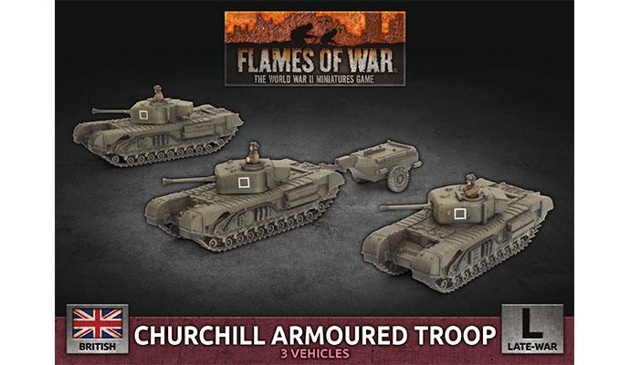 British Churchill Armoured Troop (Plastic)