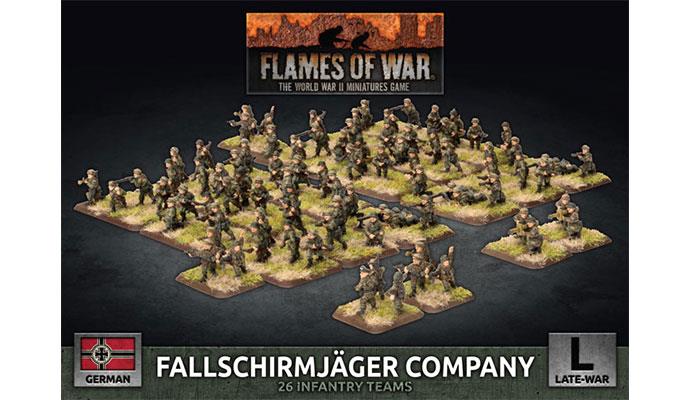 German Fallschirmjäger Company (Late War x92 Figures  Plastic)