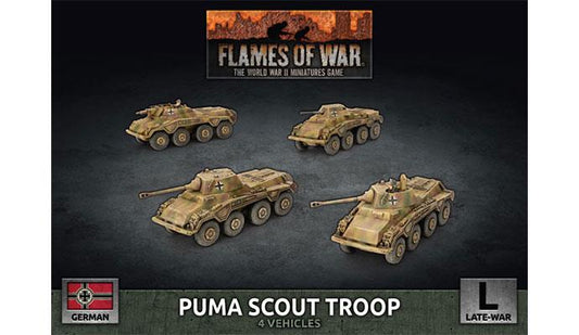 German Puma Scout Troop (Late War x4 Tanks Plastic)