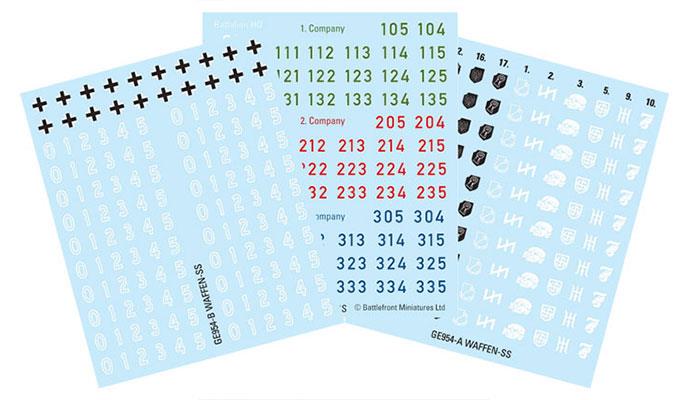 Flames of War: Waffen-SS Decal Sheet