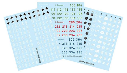 Flames of War: Waffen-SS Decal Sheet